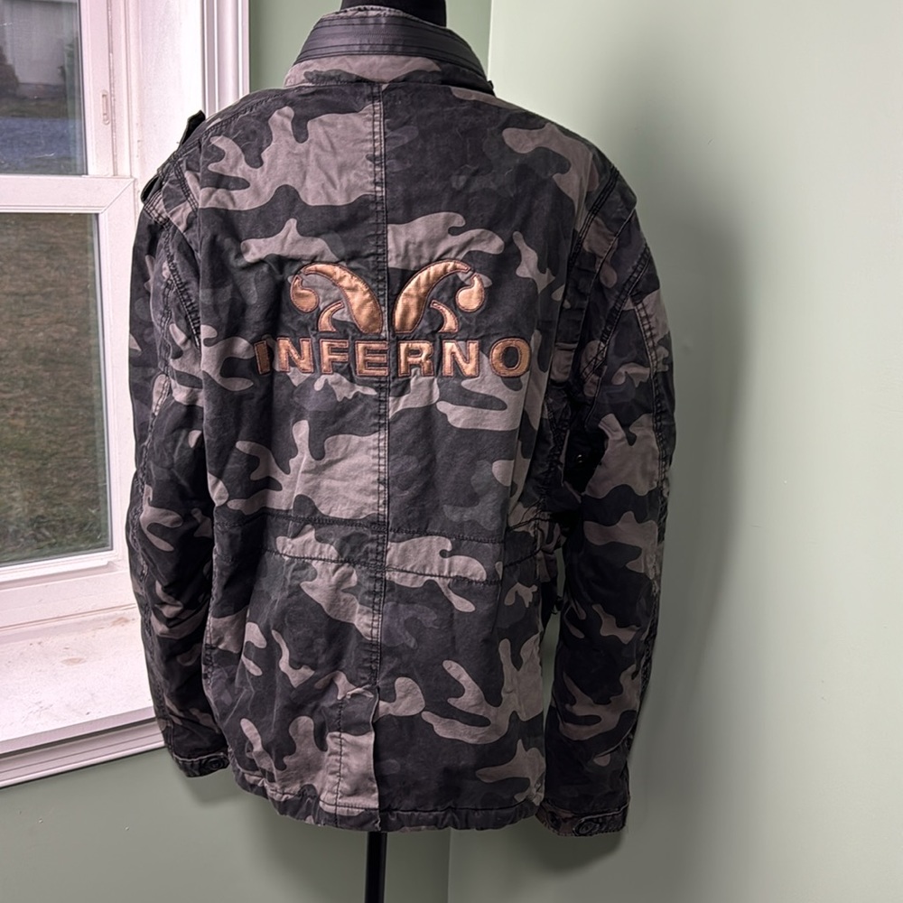 Vintage Brandit Black and gray camo jacket XL